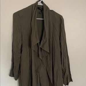 Forever 21 Olive Trench Coat